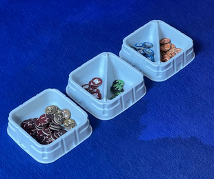 token收纳盒 单格双格含盖86*86*32mm（升级黑色款，非白色）