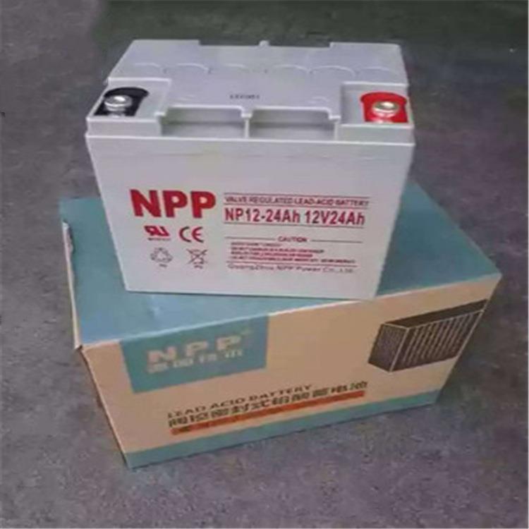 NPP蓄电池NP12-24 12V24ah 电梯消防机房直流屏UPS备用电源