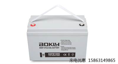 AOKLY奥克莱蓄电池6GFM24免维护太阳能光伏基站安防系统12V24AH