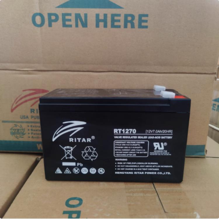 RITAR蓄电池RT1270H 12V7AH通力迅达电梯松闸ARD平层应急电源