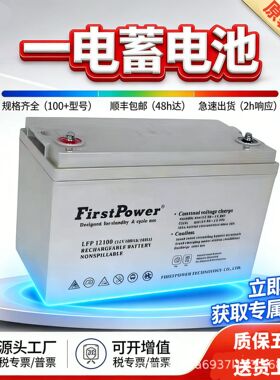 FirstPower一电蓄电池LFP12100 12V100AH 38 65 120 200机房配套