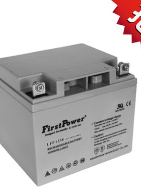 FirstPower一电蓄电池LFP12380铅酸系列12V38AH UPS电源电池