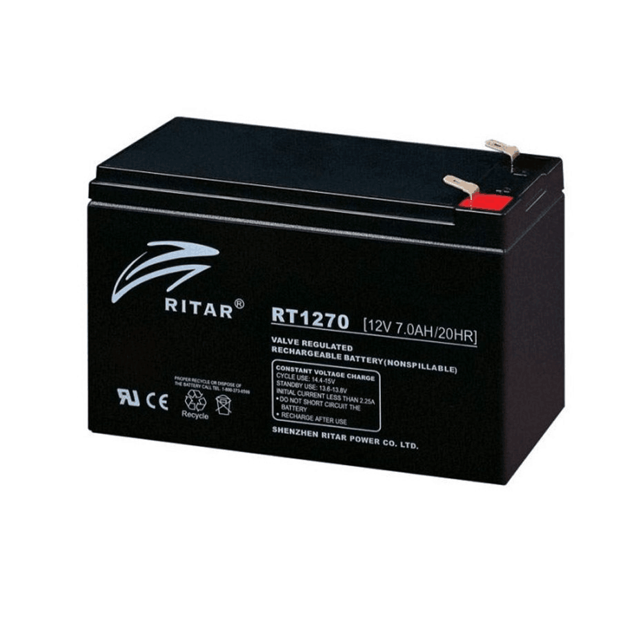 RITAR瑞达蓄电池RA12-4.5 12V4.5AH设备电源应急照明消防门禁专用