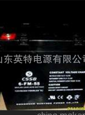 CSSB蓄电池6-FM-55 沈松12V5H 50AH 音响电源 电梯后备蓄电池