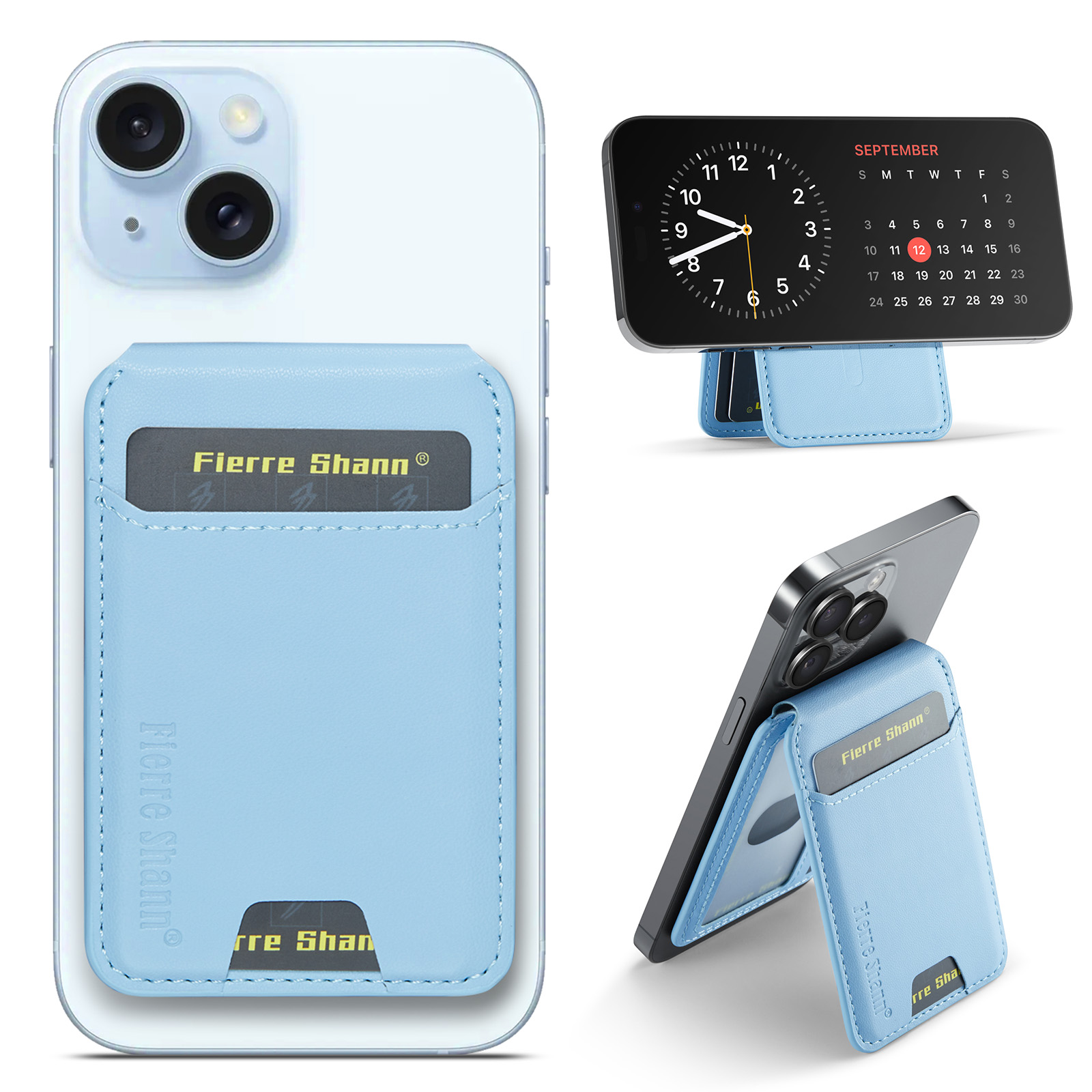 磁吸转轴卡包可做手机支架