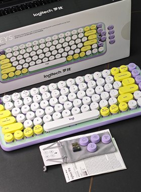 罗技POPKEYS茶轴蓝牙键盘