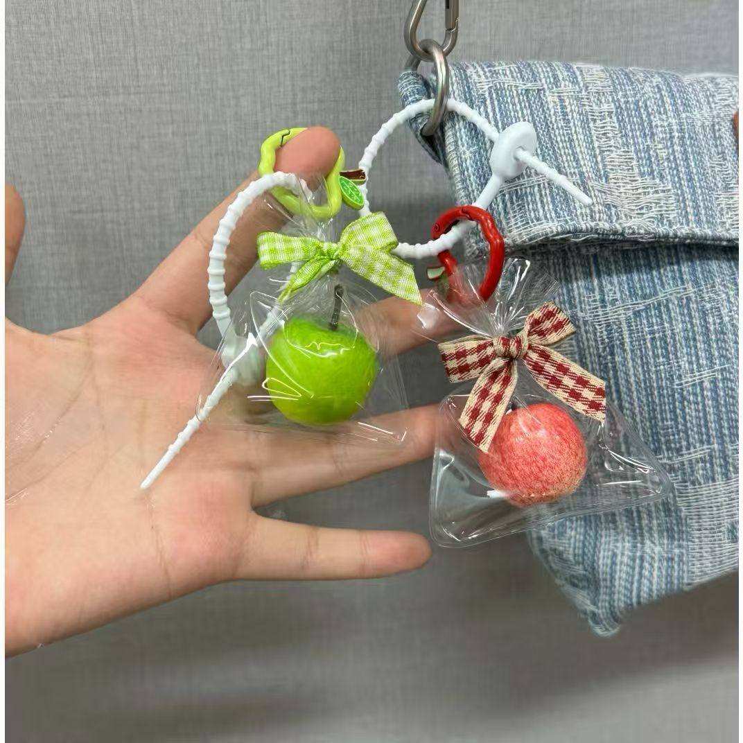 一颗大苹果趣味创意包挂情侣礼物网红爆款钥匙扣学生心挂件,节庆用品/礼品,钥匙扣,淘宝优惠券,粉丝福利购,淘宝优惠卷