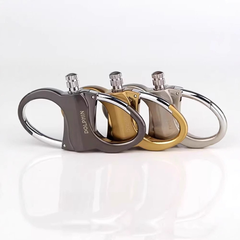 男腰挂YF-656金属钥匙扣环多功能便携万次火柴煤油打火机防水户外