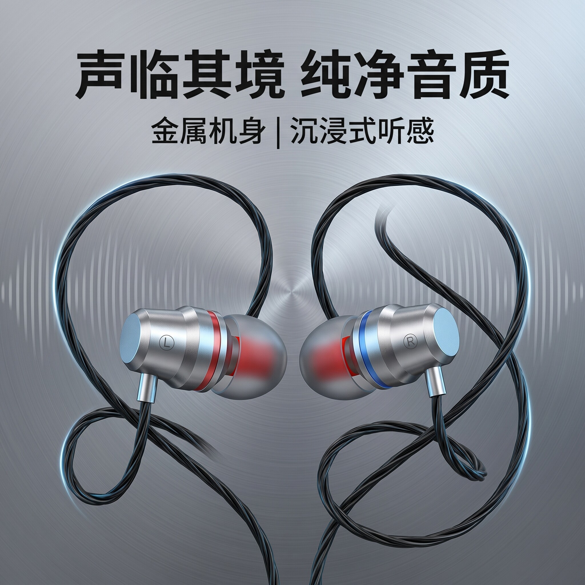 耳机typec接口入耳式高品质线控圆孔耳机适用于华为OPPO小米通用