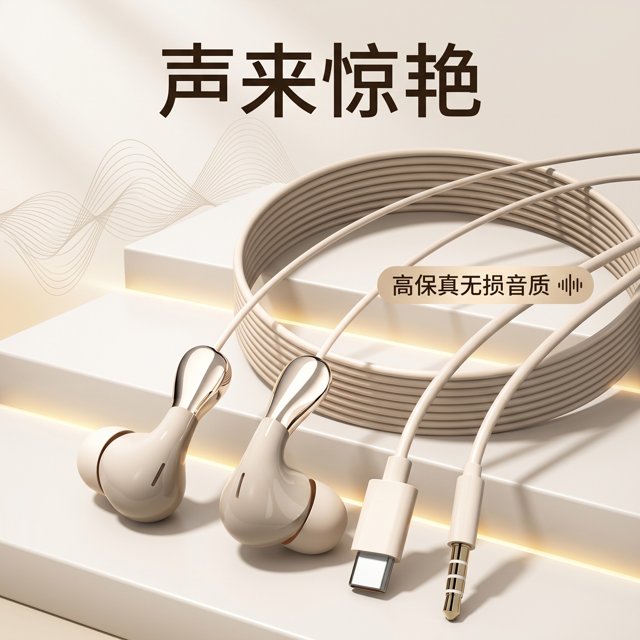 K歌重低音有线耳机入耳降噪高音带麦适用于安卓苹果小米OPPO魅族