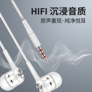 通用型type-c耳机有线适用于OPPO华为vivo耳塞线控K歌通话入耳式