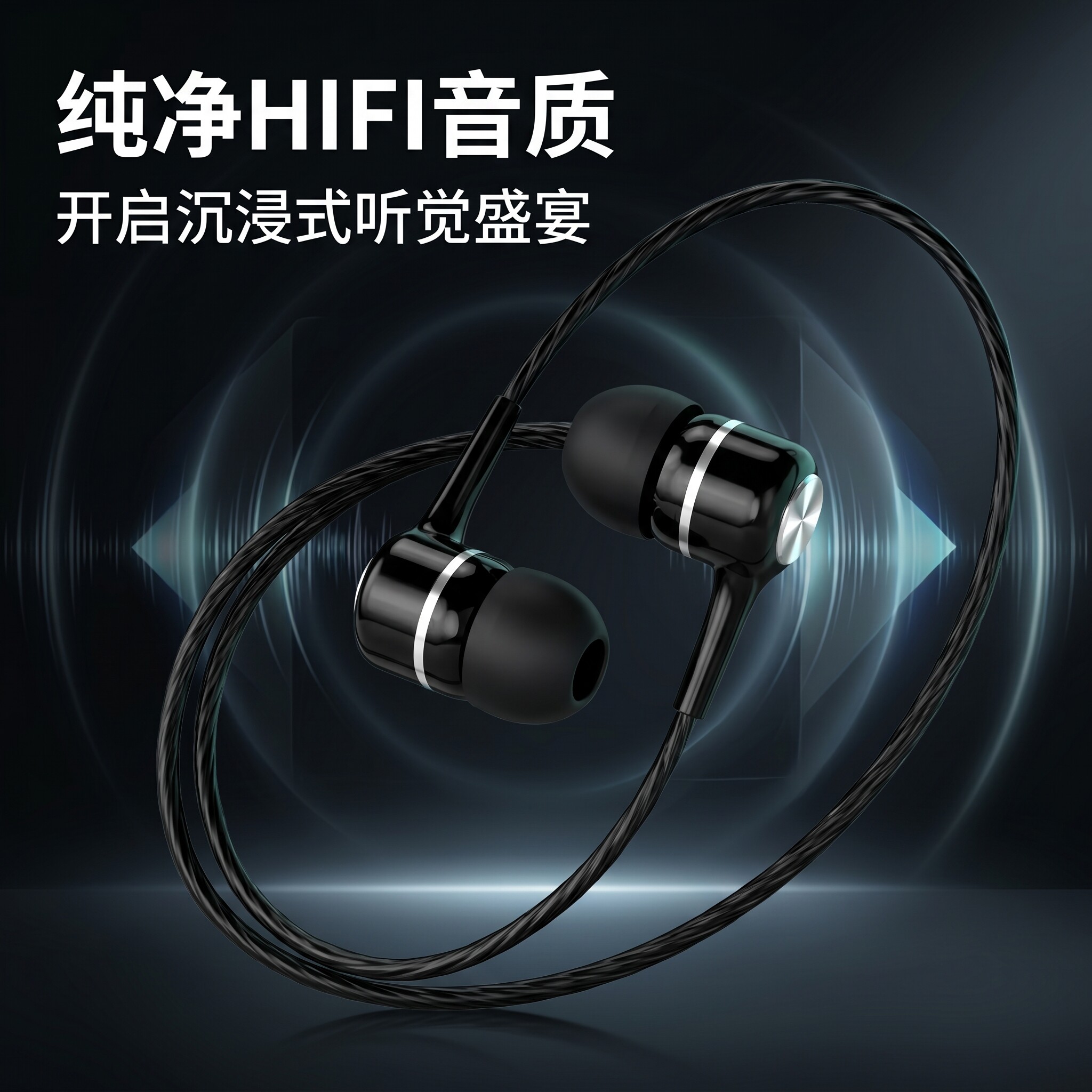 typec圆头重低音入耳式通用耳机适用于红米vivoPPO有线耳机高音质
