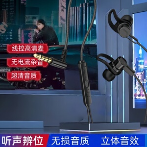 耳机typec接口入耳式高品质线控圆孔耳机适用于华为OPPO小米通用