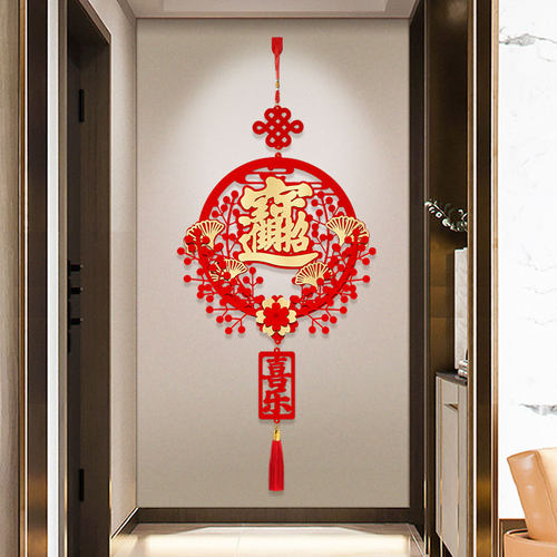 成品发货加厚植绒布新年氛围装饰