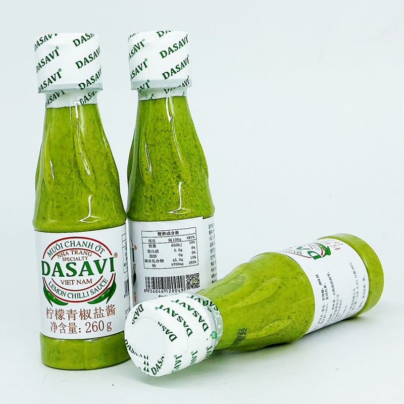 DASAVI越南风味柠檬进口辣椒酱260g青椒辣汁东南亚小吃蘸酱特产