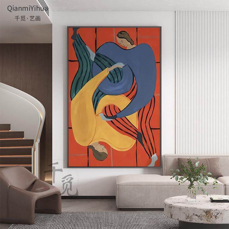 现代简约客厅装饰画抽象艺术人物沙发背景墙挂画轻奢玄关餐厅壁画,家居饰品,现代装饰画,淘宝优惠券,粉丝福利购,淘宝优惠卷