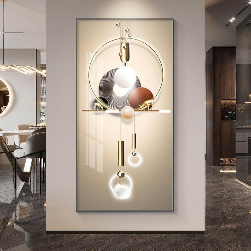 轻奢入户玄关装饰画现代简约走廊过道竖版挂画客厅正对门玄幻壁画,家居饰品,现代装饰画,淘宝优惠券,粉丝福利购,淘宝优惠卷