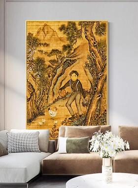 艾坤两年半练习生唱跳rap高级感卧室房间酒店床头挂画轻奢壁画