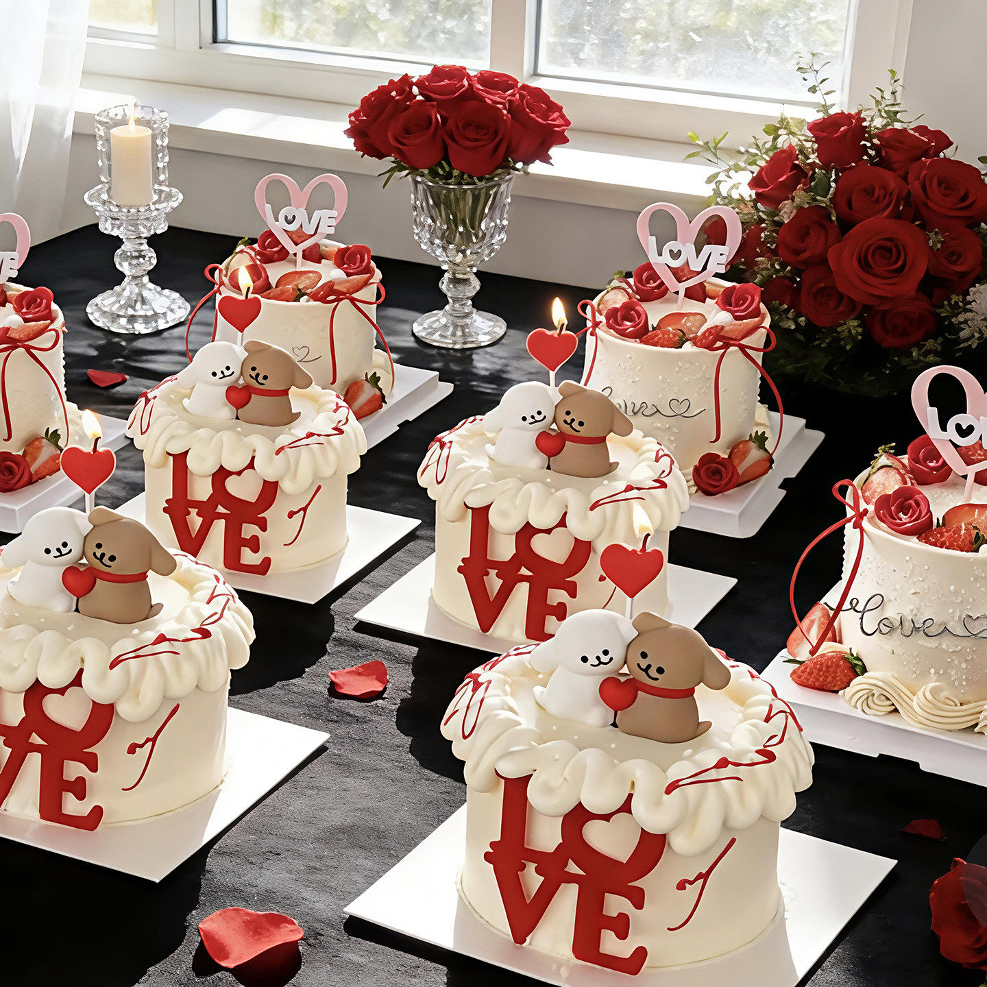 包邮网红2.14情人节烘焙蛋糕装饰软胶摆件情侣卡通拥抱狗狗插件,节庆用品/礼品,蛋糕/烘焙装饰用品,淘宝优惠券,粉丝福利购,淘宝优惠卷