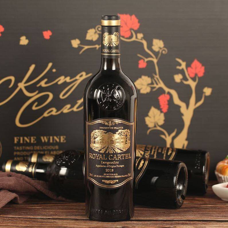 卡特尔法国进口皇家优选干红葡萄酒750ml*6支带精美礼盒