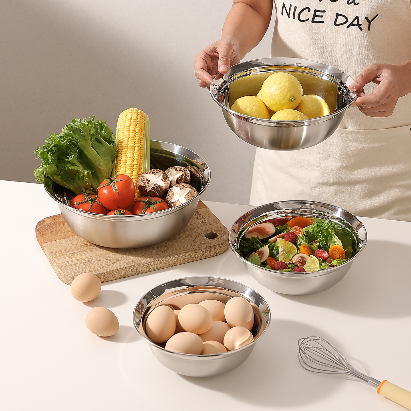 cookzone食品级316不锈钢盆子