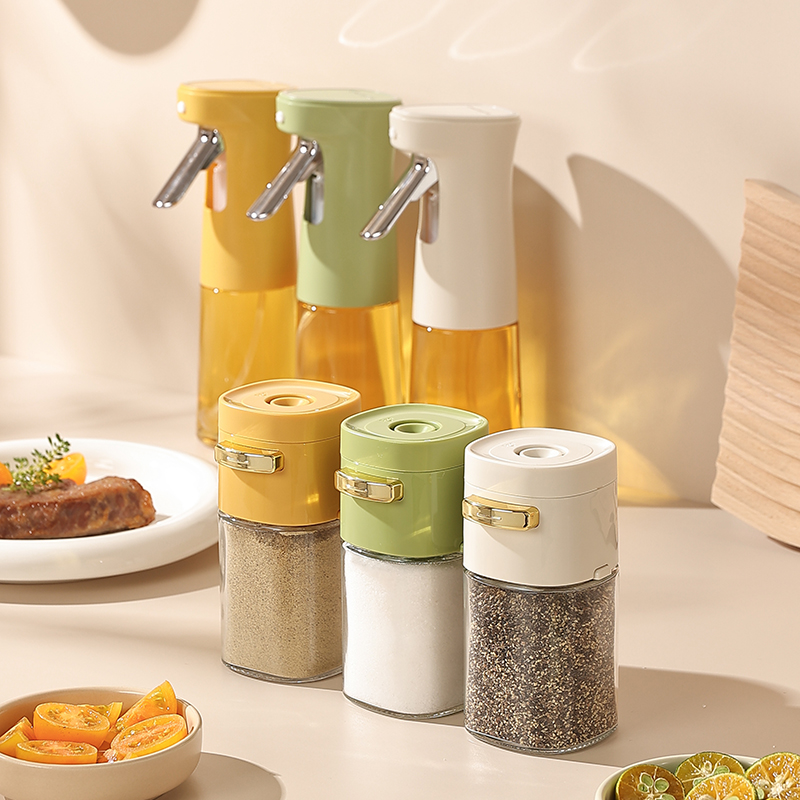 cookzone家用厨房玻璃定量盐罐