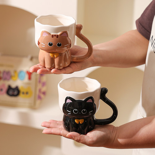 cookzone创意小猫杯子可爱马克杯