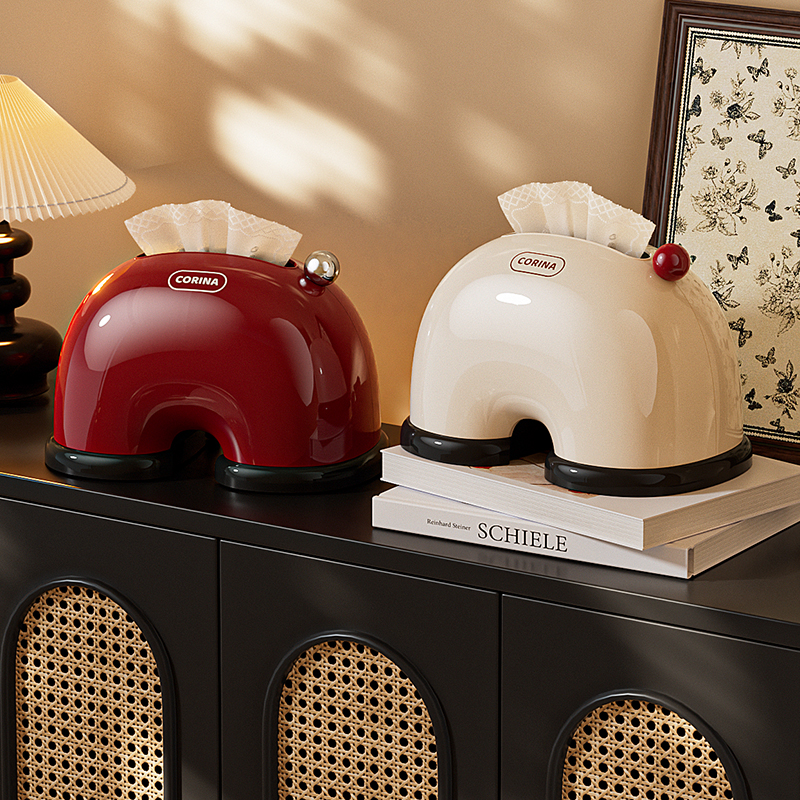 多巴胺纸巾盒高级感弹簧抽纸盒