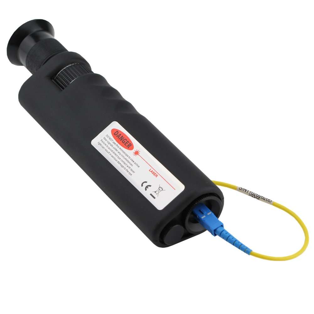 400倍手持式光纤端面检测仪跳线接头放大镜 显微镜FC SC LC 2.5m