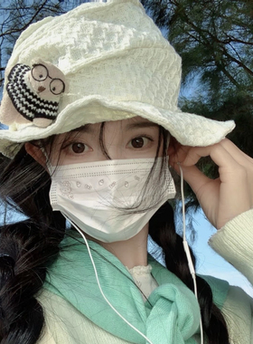 日系黑色百搭气质云朵帽小众设计感渔夫帽子女显脸小不对称小礼帽