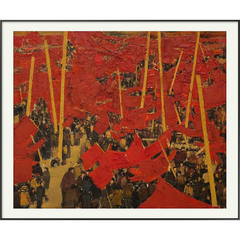 【精品捡漏】中国青年美协会员 陈彬【红旗下的幸福生活】数码版怎么样,好用不?