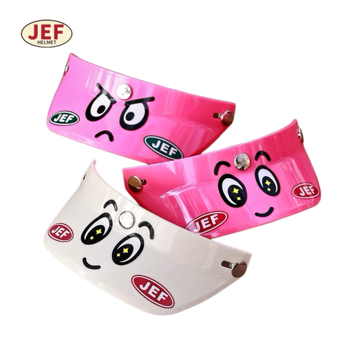 台湾JEF三扣式头盔帽檐通用帽舌