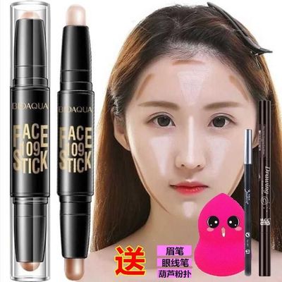 高光笔初学者一体盘送葫芦粉扑