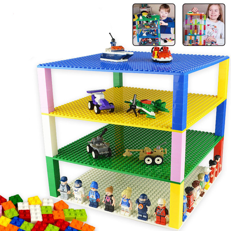 小颗粒积木32*孔双面底板拼插