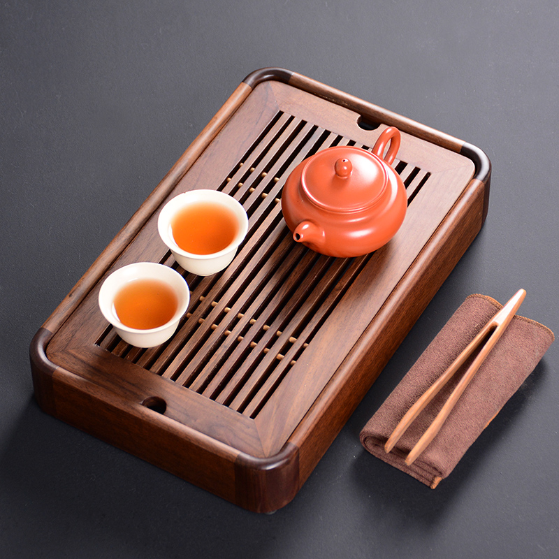 胡桃木盛水茶盘小茶台办公家用