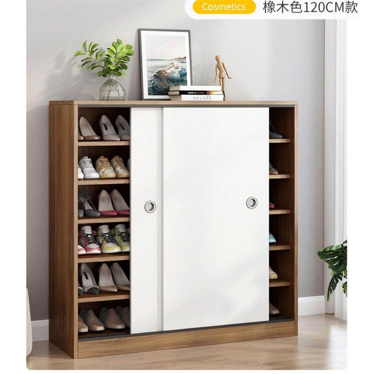 新疆包邮鞋柜简约时尚立式防刮阳台现代环保推拉门大容量结实家用