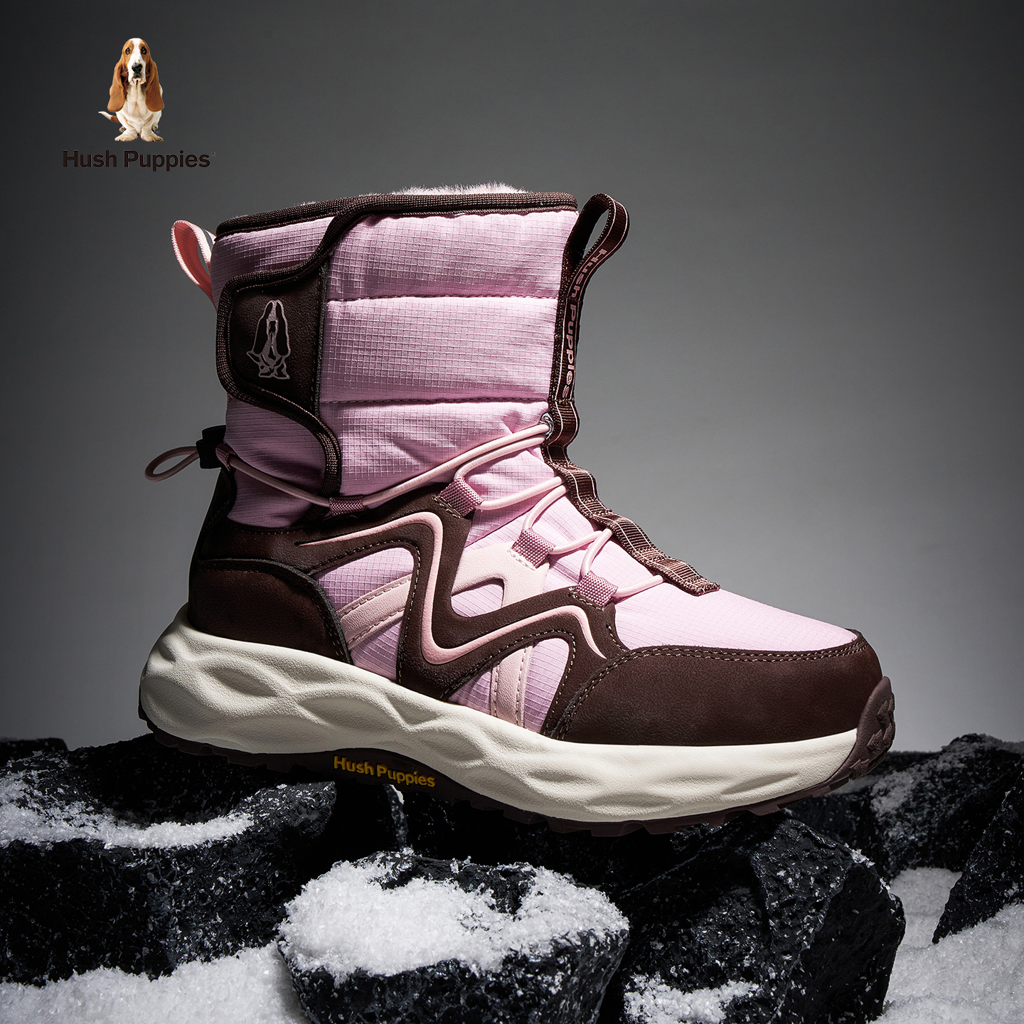 暇步士童鞋儿童棉鞋加绒保暖