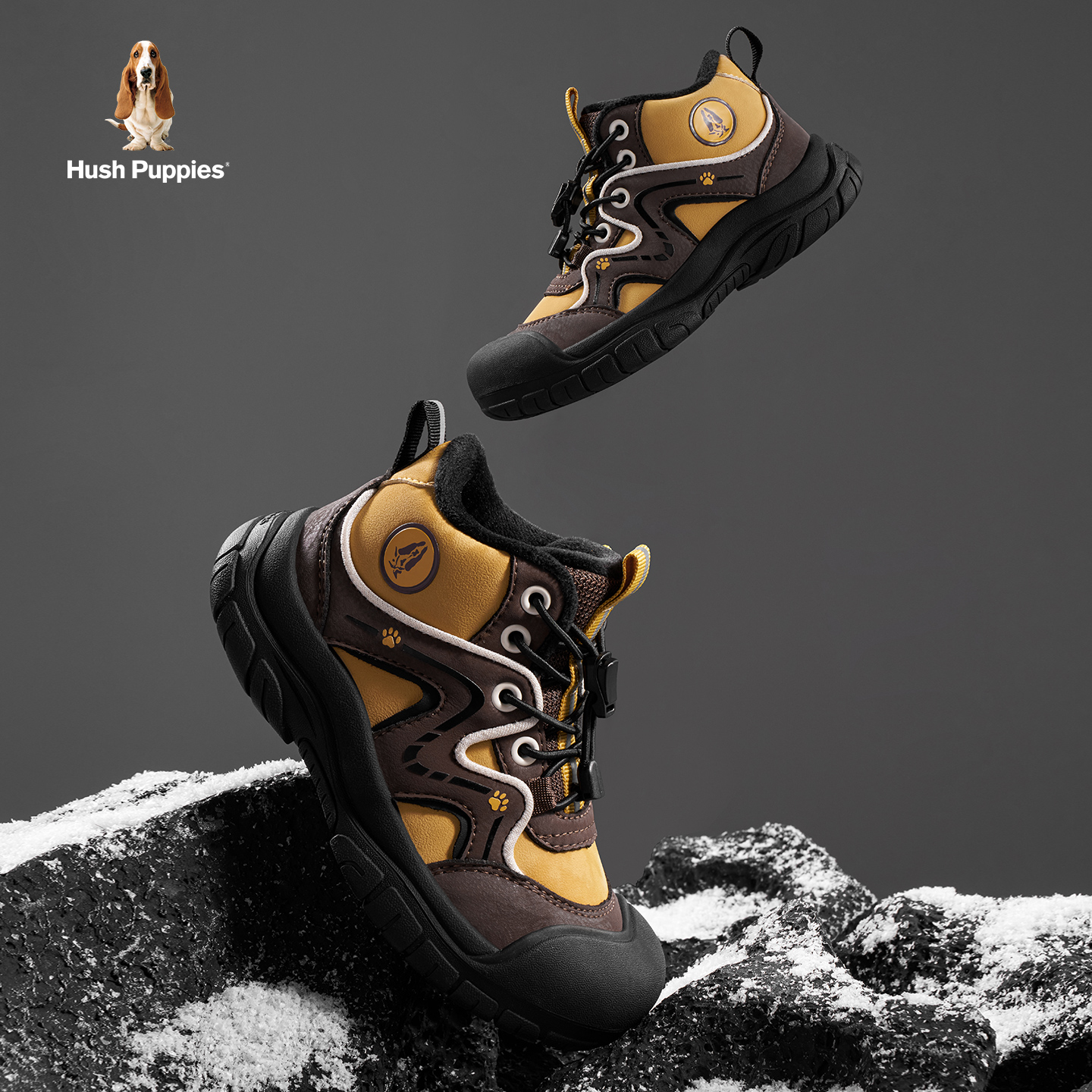 暇步士儿童冬季休闲户外登山鞋