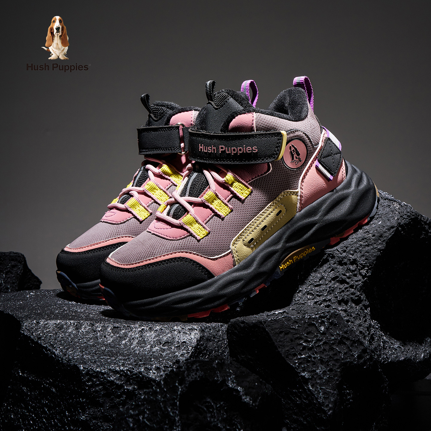 暇步士童鞋儿童运动鞋加绒