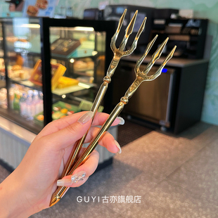 【亚特兰蒂斯*海神波塞冬三叉戟】304不锈钢西餐叉主餐叉沙拉叉