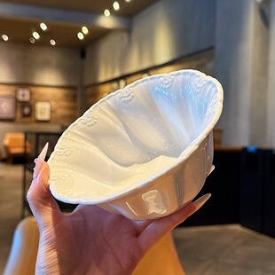 艺术感餐桌|5寸碗|法式复古浮雕米饭碗早餐酸奶碗汤碗沙拉碗
