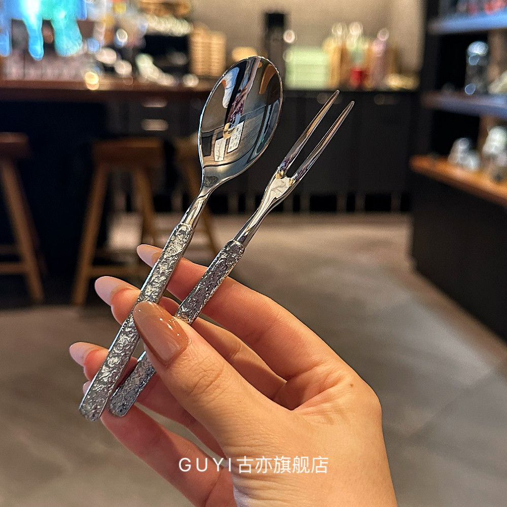 【出日本 迷你甜品勺叉】304不锈钢蛋糕点心叉子咖啡精致水果叉,餐饮具,水果叉/水果签,淘宝优惠券,粉丝福利购,淘宝优惠卷