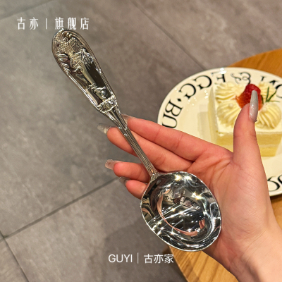 大几百定制款【欧洲订单】18/10不锈钢桌面分汤勺深汤勺子喝粥勺