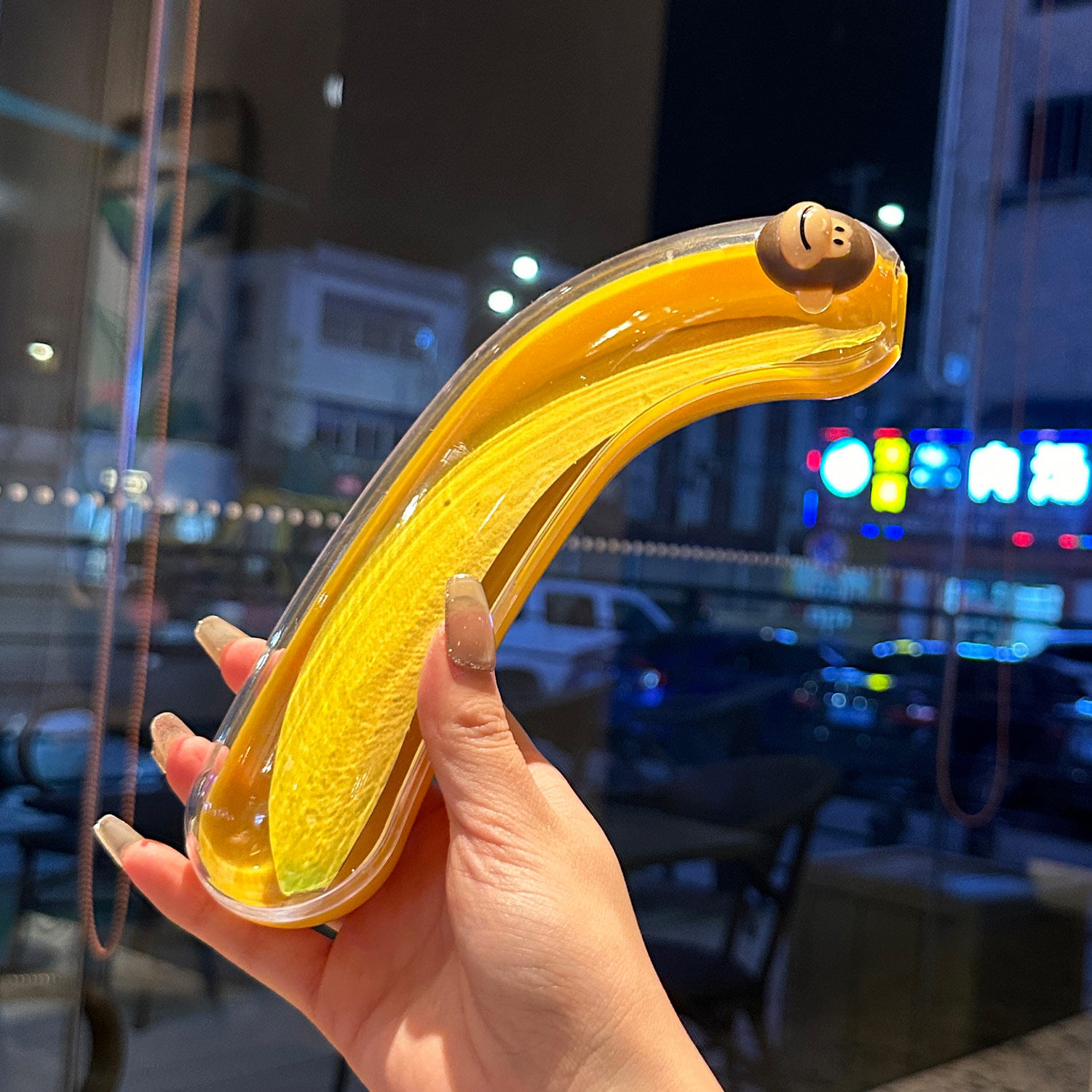 *保鲜盒都这么卷*香蕉保鲜盒外带盒收纳保护盒儿童户外携带防挤压,餐饮具,保鲜盒,淘宝优惠券,粉丝福利购,淘宝优惠卷