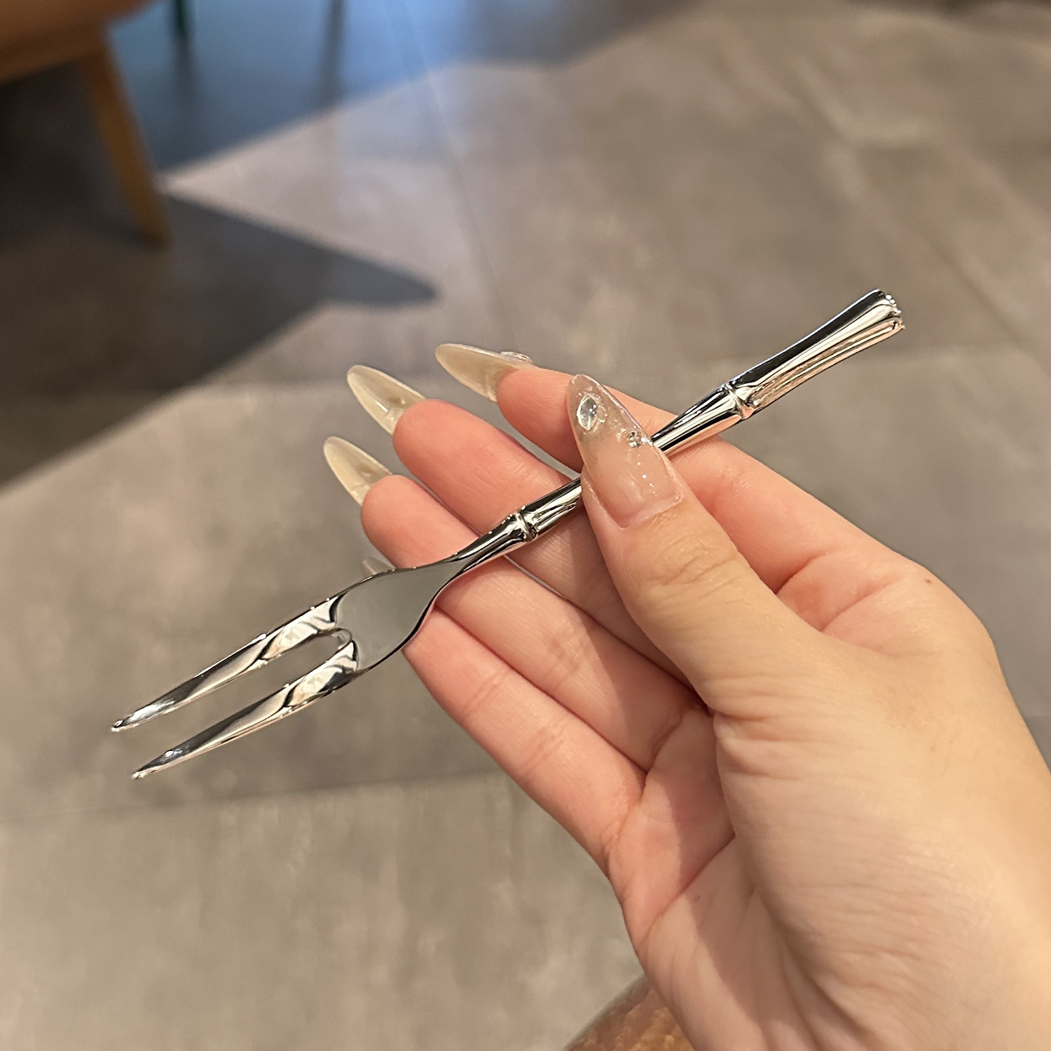 18/10不锈钢小叉子蛋糕甜品叉