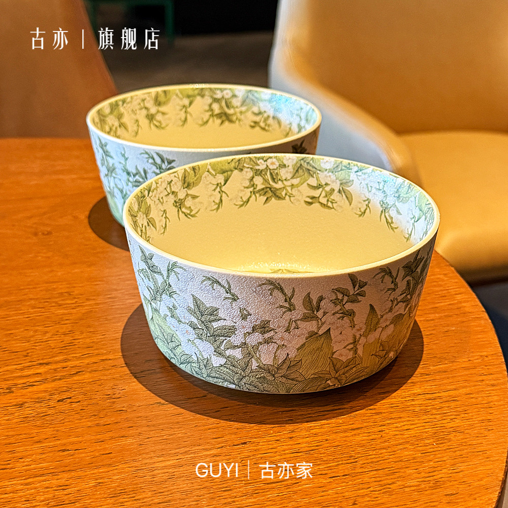 漂亮的面碗「优雅铃兰花」釉中彩6寸米饭碗面碗汤碗拉面碗沙拉碗,餐饮具,碗,淘宝优惠券,粉丝福利购,淘宝优惠卷