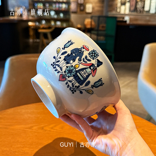 童话绘本丨英国Johnson Brothers中古手绘餐碗大汤面碗泡面碗