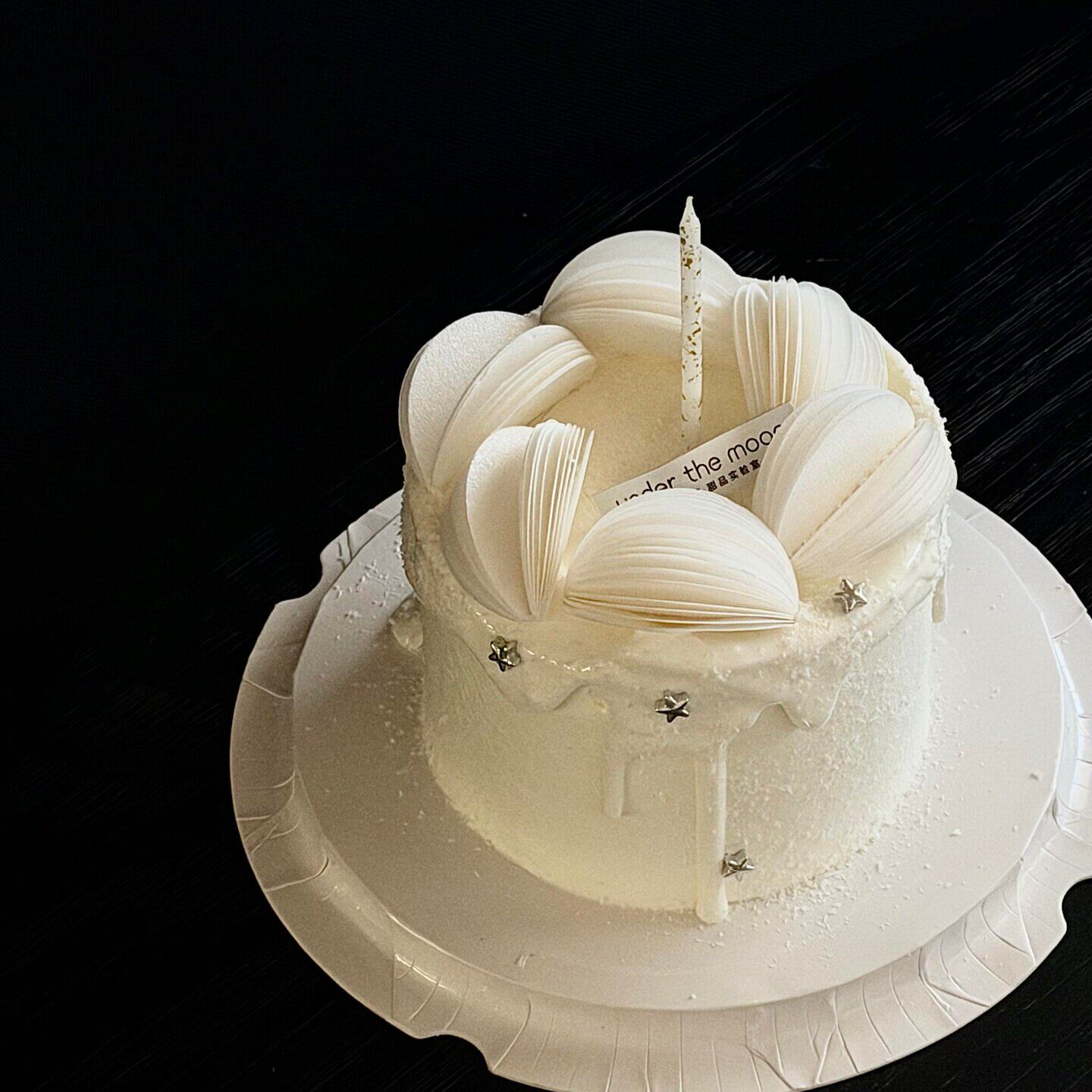 网红威化纸蛋糕装饰糯米纸花朵花瓣圆片灯笼果生日烘焙甜品摆件