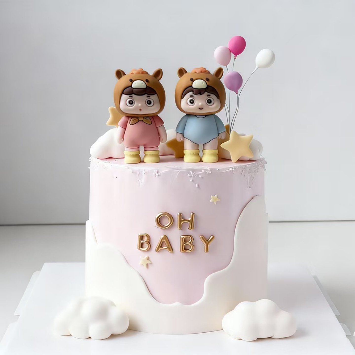2026网红可爱马宝宝蛋糕装饰摆件儿童满月周岁生日烘焙甜品插件