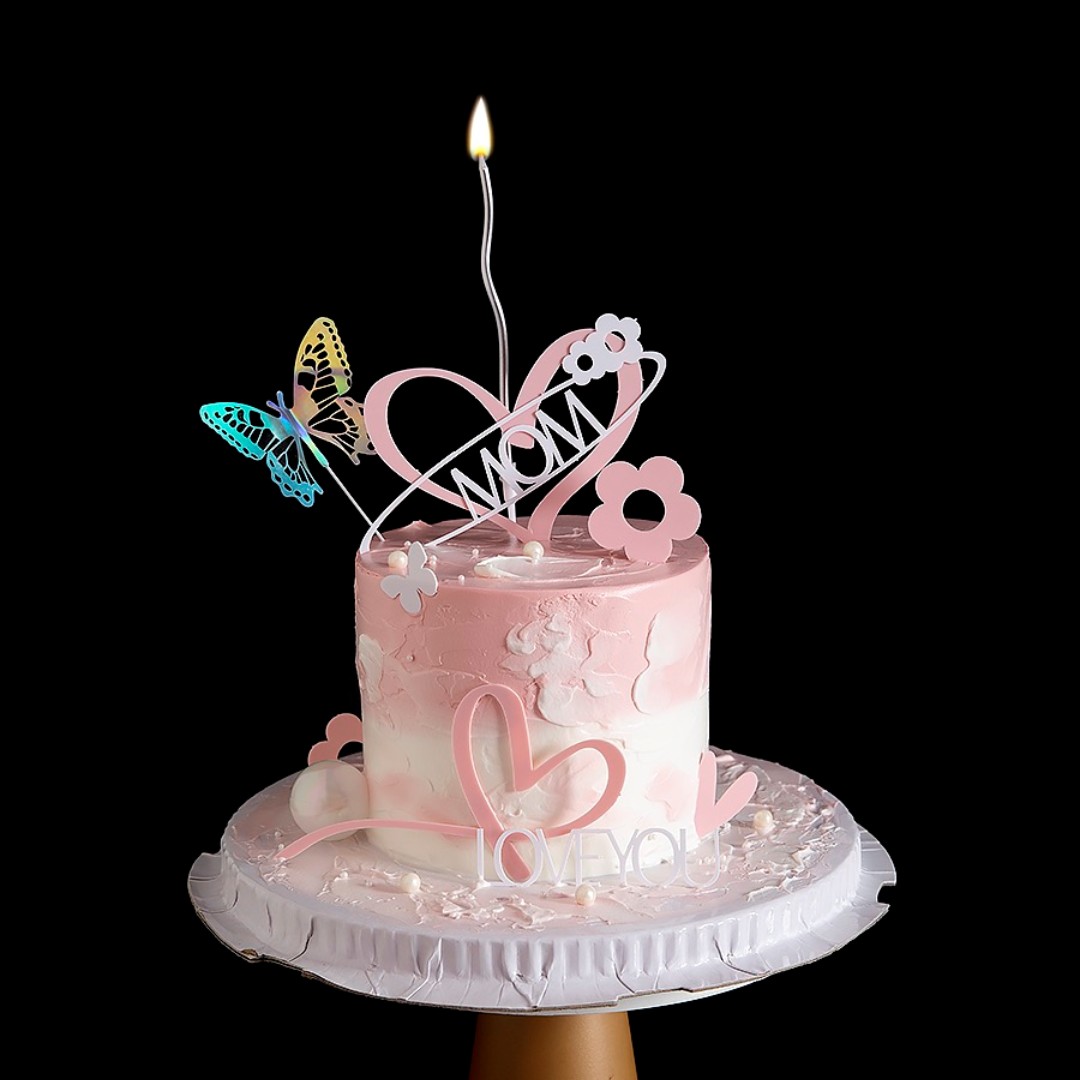 母亲节蛋糕爱心mom亚克力